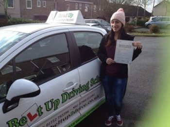 Well Done Sandra on passing first time on the 29th January 2014 :