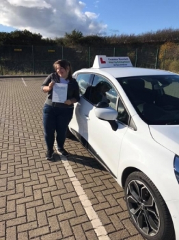Gemma is so proud of Sasha Reeve for passing her driving test today first time 🎉 you’ve come such a long way from the first lesson we met it’s amazing !! Well done 😁 stay safe and enjoy your car shopping 🚘