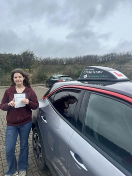 A first time pass today for Amy with only 1 driver fault!!<br />
Wow what an achievement!<br />
Amy has come a long way since her first lesson and has overcome challenges to achieve her goal today, she should feel very proud of herself! <br />
It has been a pleasure to help you Amy.<br />
Stay safe on the roads and enjoy your freedom! 😁😁