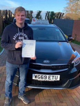 Congratulations to my student Barney Collinson passing his driving test this morning on his first attempt with only 2 minors amazing drive Barney keep safe and I’ll see you on the road 😎🎉🤩🎉