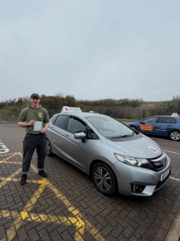 Congratulations Finn on passing your test today with just three driver faults. I know just how hard you have worked for this and to see you succeed is a pleasure. Thank you for trusting me to be your instructor. Good luck with everything in the future and stay safe on those roads