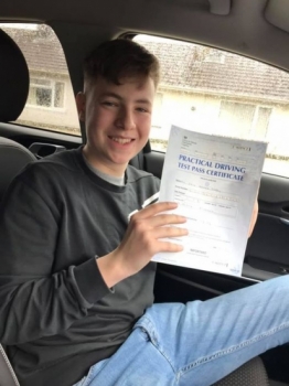 Congratulations to my student Jack Rigbey on passing his driving test this morning on his first attempt with only 2 minors !!!!! Fantastic drive Jack stay safe