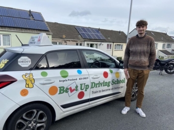 Congratulations Jacob on your recent driving test pass.  I´m so proud of your achievement and wish you safe driving