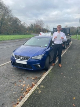 A very proud moment for me today my first Pass and even more of a proud moment for James who drove amazingly and passed with only a small handful of driver faults! Keep safe on the roads, it’s been a pleasure helping you towards this goal that’s going to make a huge difference to your life!! Oh and keep listening to Coldplay!!