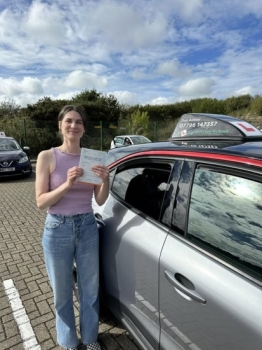 A huge well done to Maja on passing her test today!<br />
What a monumental week it’s been for you with a new house and a new licence!<br />
Stay safe on the roads and enjoy the freedom! 😊